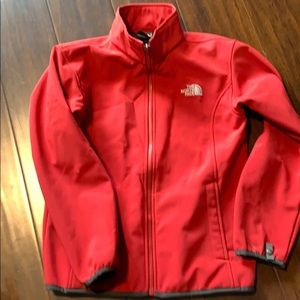 Red The North Face youth jacket.